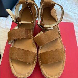 Soludos Tan Leather Sandals